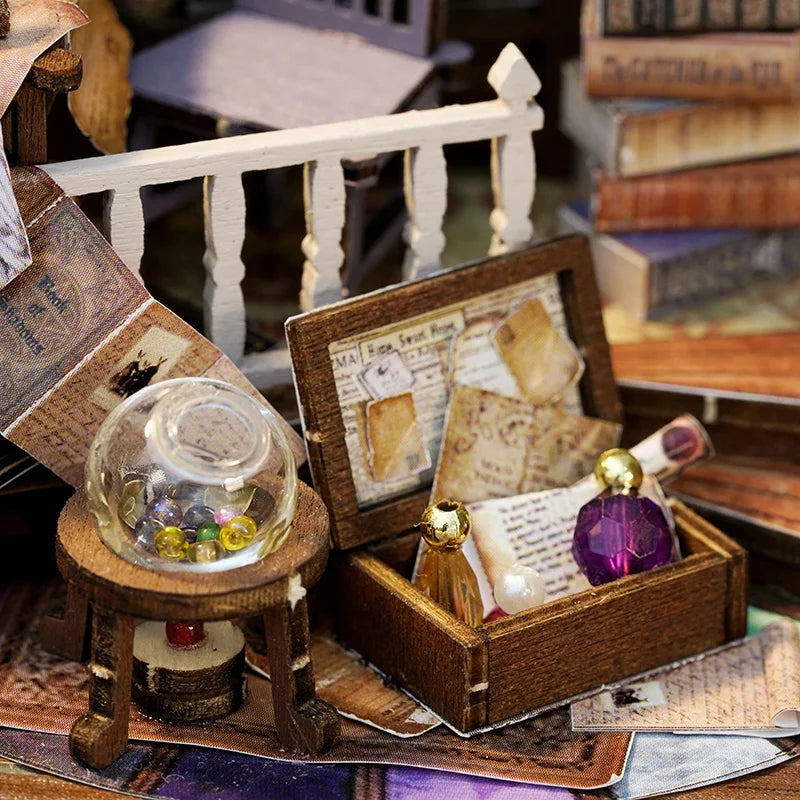 Kit de maison de poupée de bricolage en verre magique
