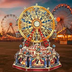 Book Nook Kit - Halloween with LED - DIY miniature house kit displayed on a white background