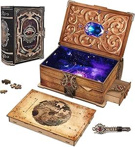 DIY Book Nook Kit - Bookshelf Insert Decor - DIY miniature house kit with LED lights displayed on a white background