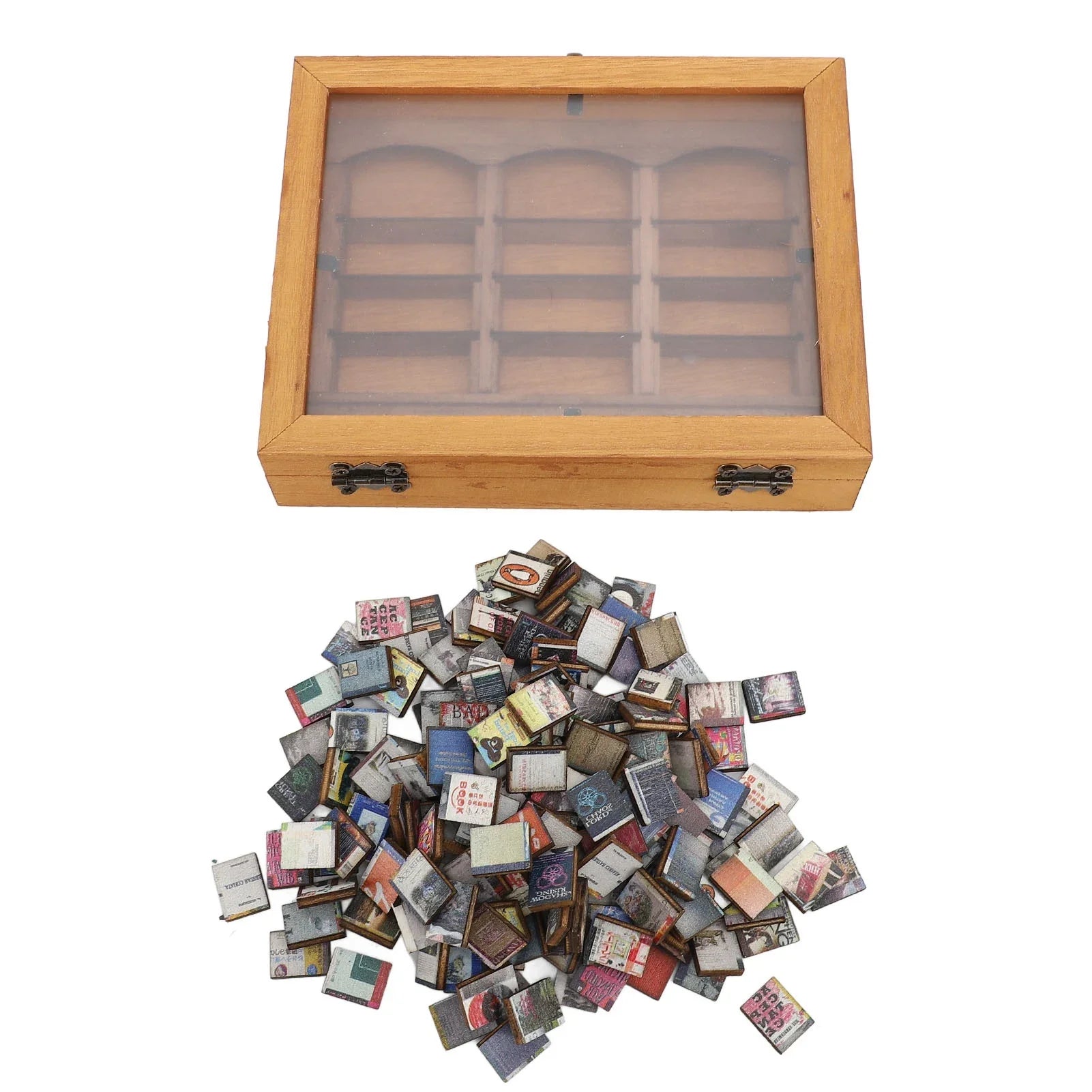 Anxiety Bookshelf: Calming Miniature Bookcase for Mindful Moments - Book Nook Kit