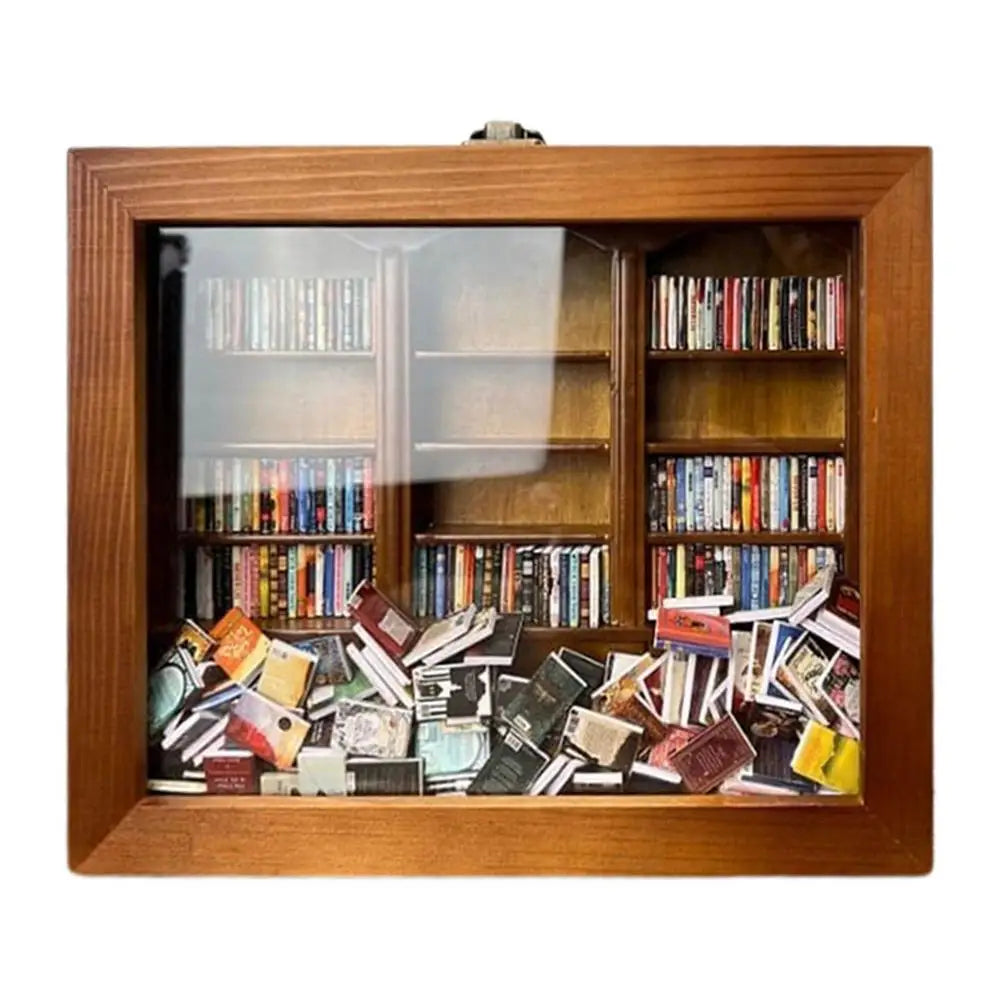 Anxiety Relief Miniature Bookshelf - Book Nook Kit
