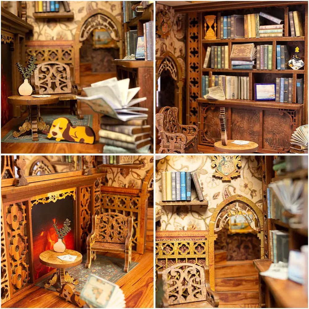CUTEBEE Book Nook Kit Sets - Book Nook Kit