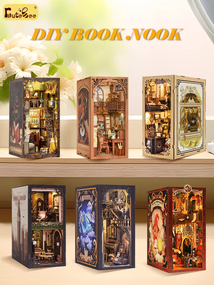 CUTEBEE Book Nook Kit Sets - Book Nook Kit