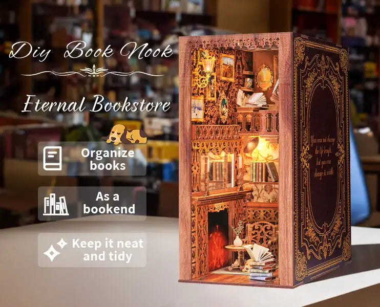 CUTEBEE Book Nook Kit Sets - Book Nook Kit