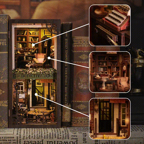 CUTEBEE Book Nook Kit Sets - Book Nook Kit