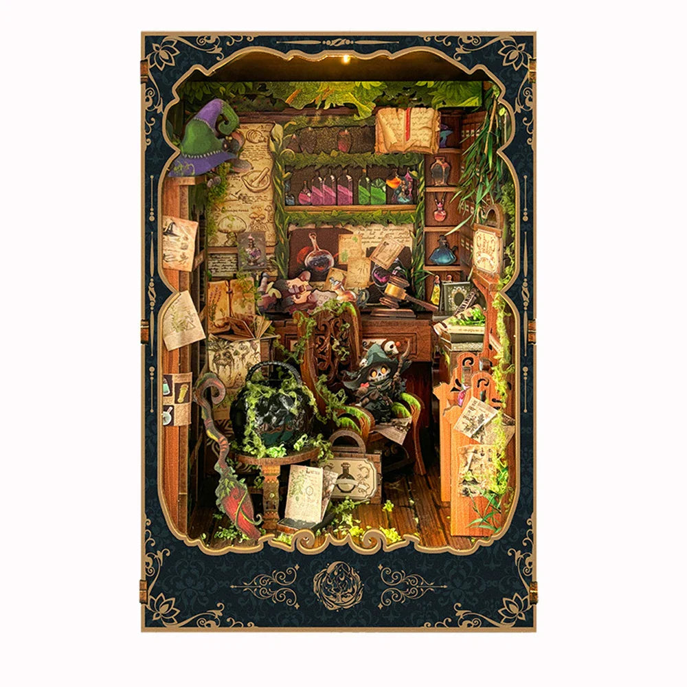 DIY Alchemy Book Nook Kit with LED Light  