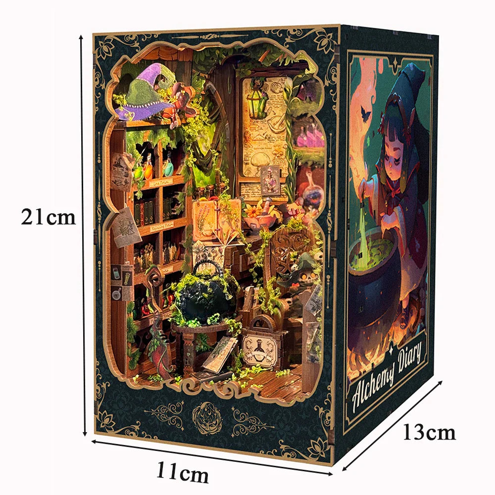 DIY Alchemy Book Nook Kit with LED Light  