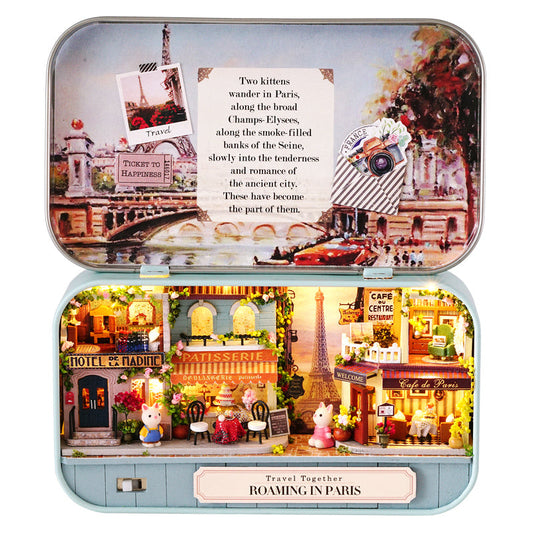 DIY Miniature Roaming in Paris Box Theater  