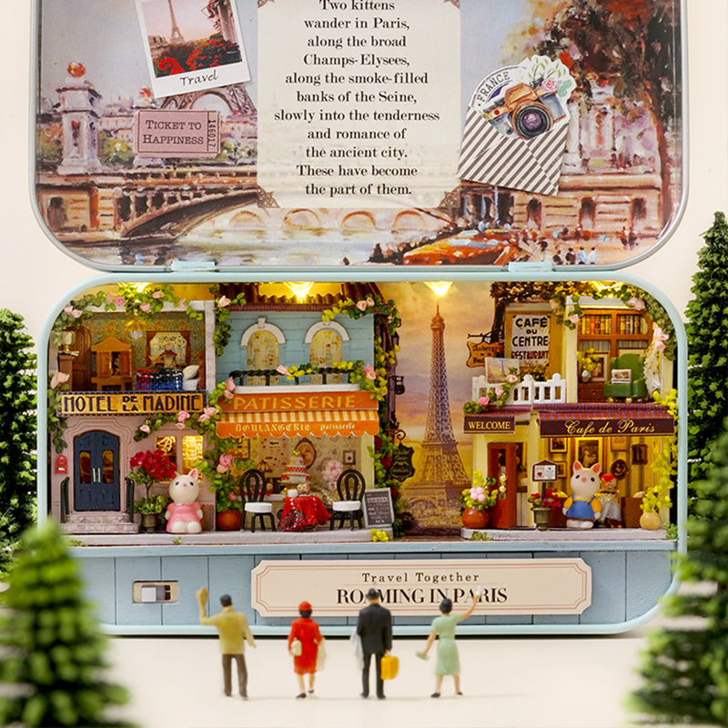 DIY Miniature Roaming in Paris Box Theater  