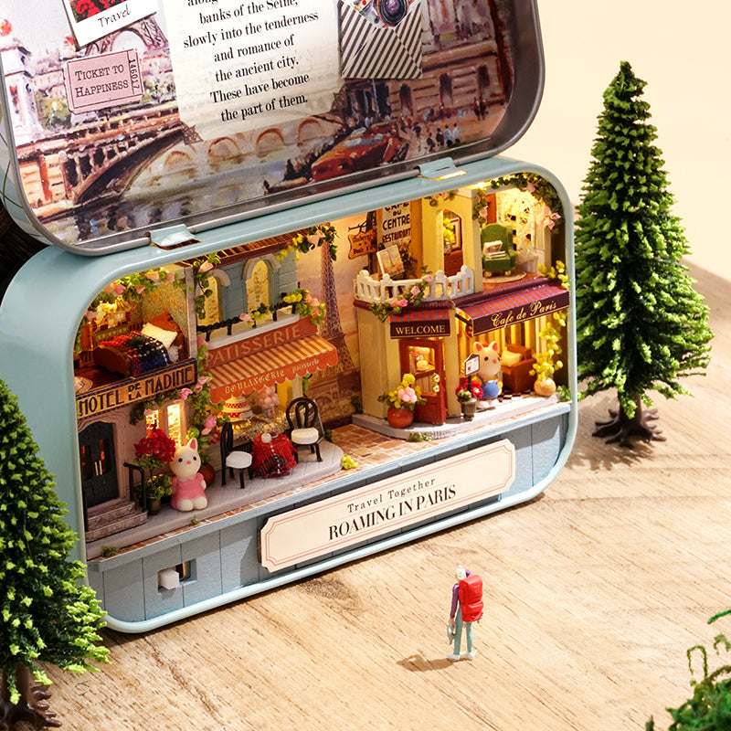 DIY Miniature Roaming in Paris Box Theater  