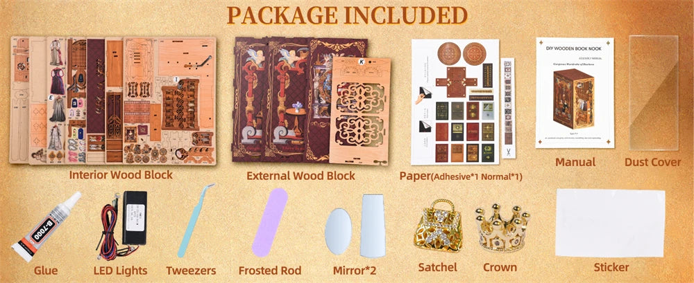 Duchess Wardrobe DIY Book Nook Kit - Book Nook Kit