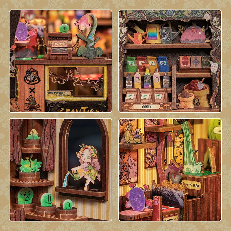 Fantasy Plant Shop DIY Book Nook Kit - Book Nook Kit