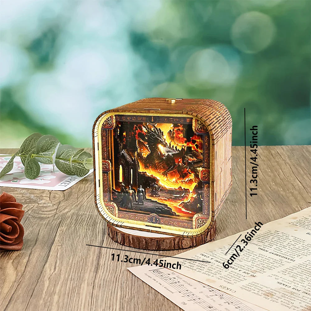 Fire Dragon 3D Night Light DIY Kit for Adults  
