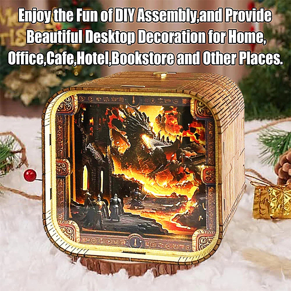 Fire Dragon 3D Night Light DIY Kit for Adults  