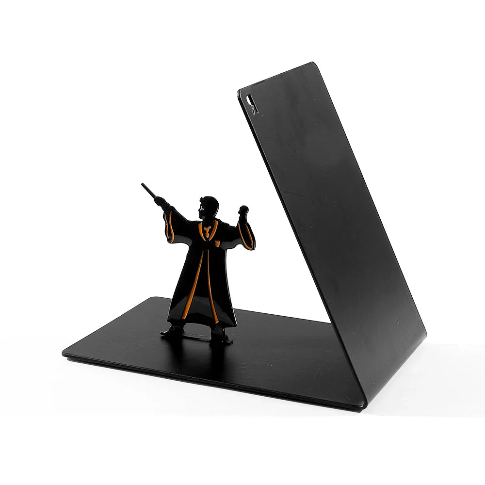 Harry Potter Style Metal Bookend -Heavy Duty Wizard Book Ends  