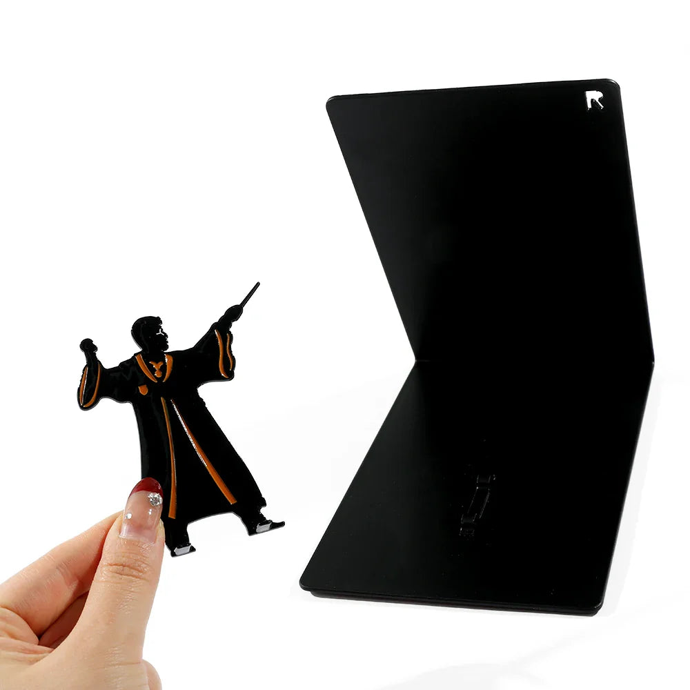 Harry Potter Style Metal Bookend -Heavy Duty Wizard Book Ends  