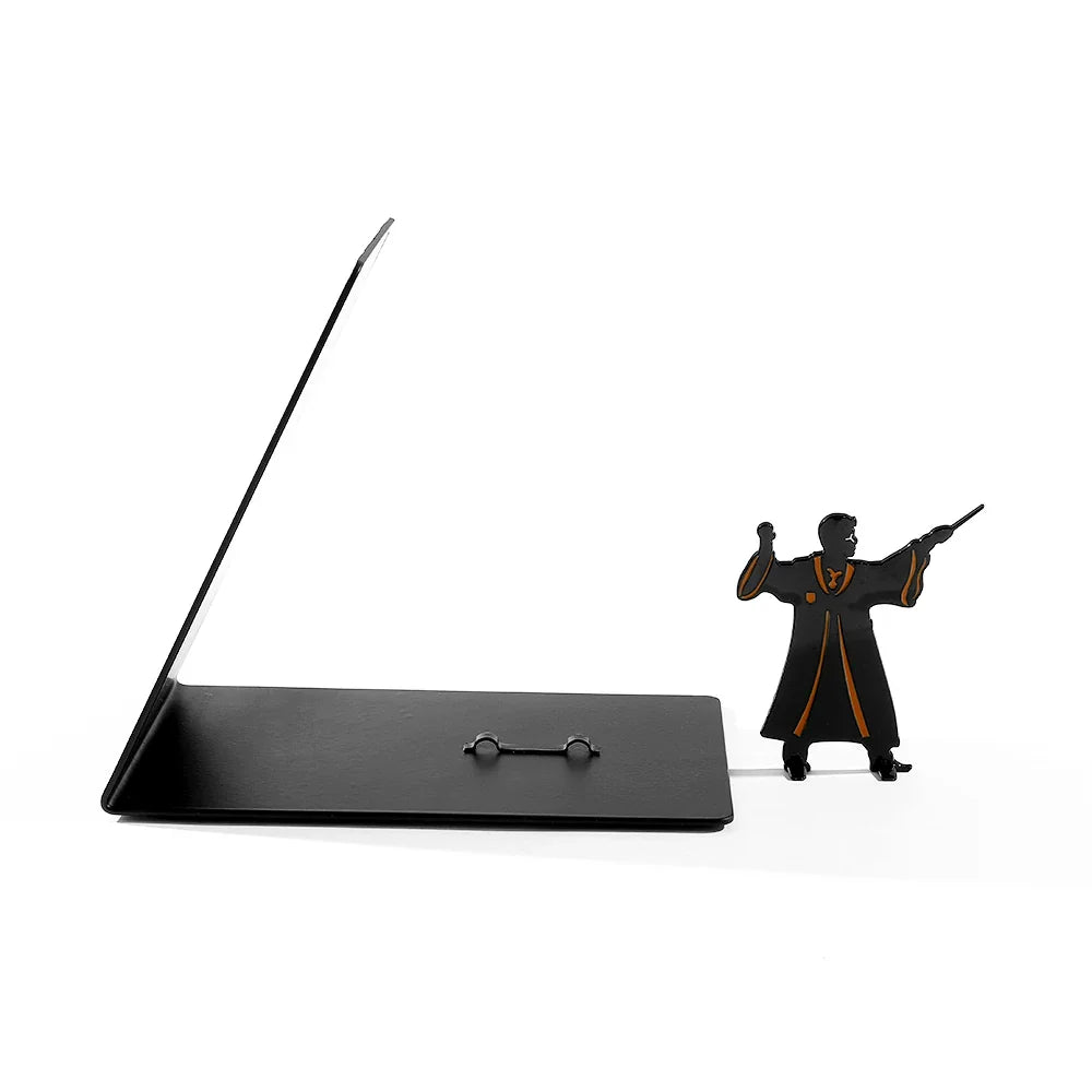 Harry Potter Style Metal Bookend -Heavy Duty Wizard Book Ends  