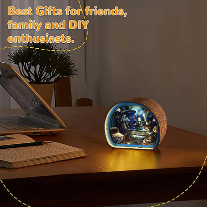 Magical Underwater World DIY Night Light Kit – 3D Wooden Puzzle  