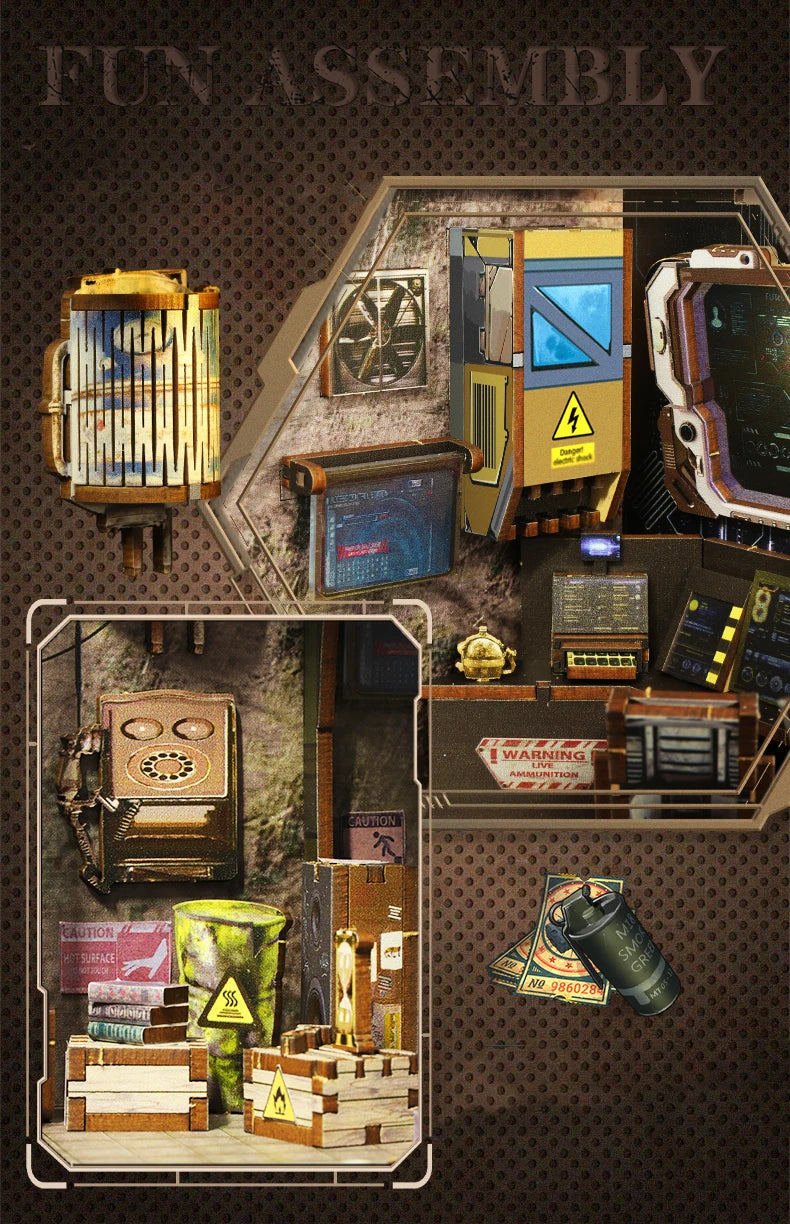 Military Base Book Nook Kit  