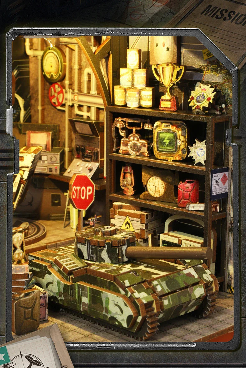 Military Base Book Nook Kit  
