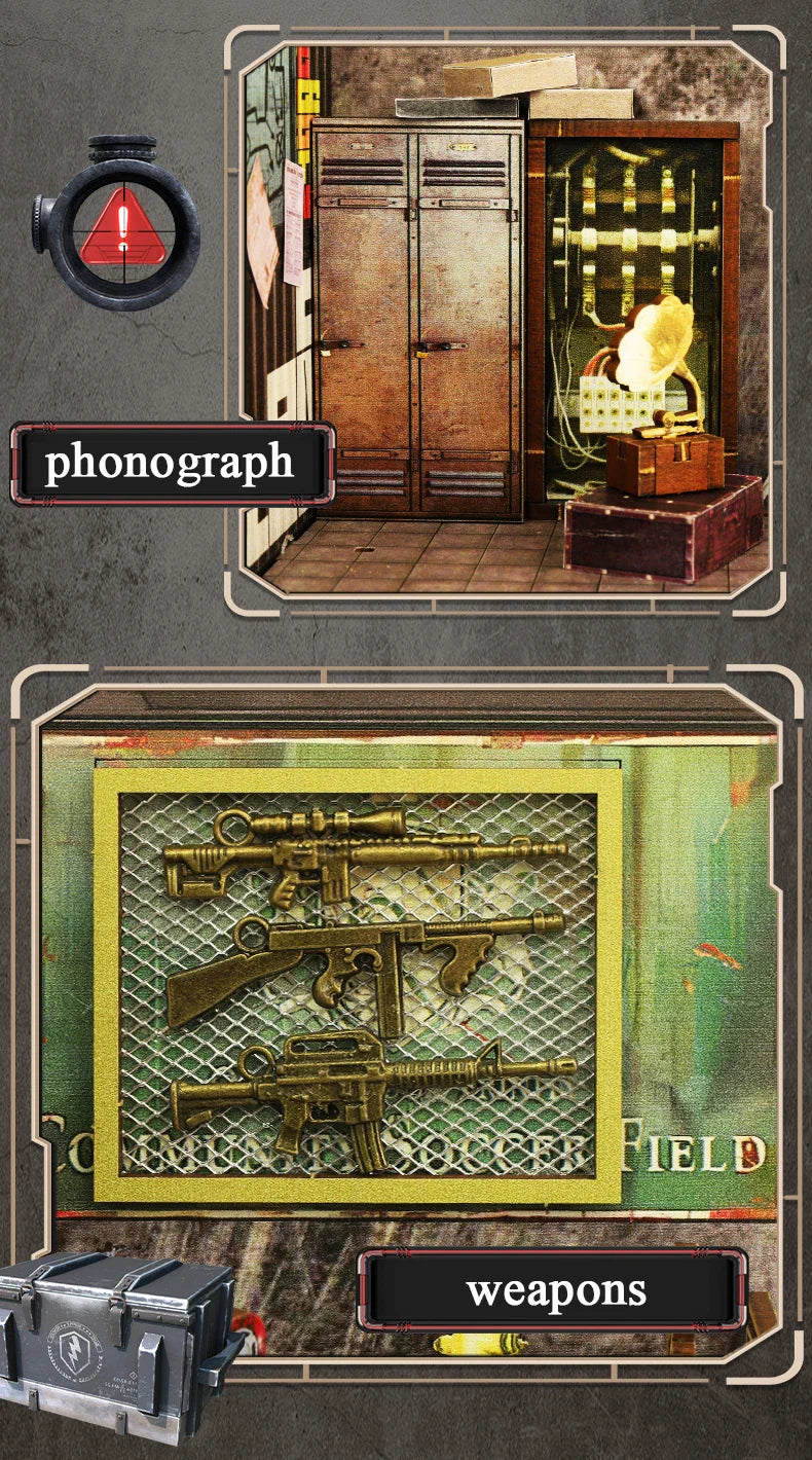 Military Base Book Nook Kit  