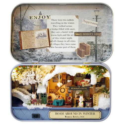 Miniature Tin Box Theatre "Roam Around in Winter"