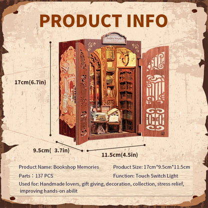 Owl Bookstore DIY Booknook Kit