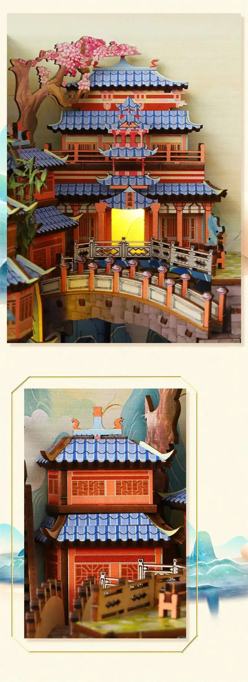 Penglai Wonderland Book Nook – Mystical Chinese Fantasy DIY Kit  