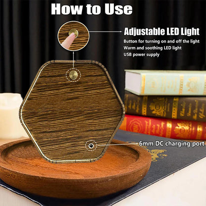 Professor Cat’s Library – DIY Wooden 3D Night Light Kit  