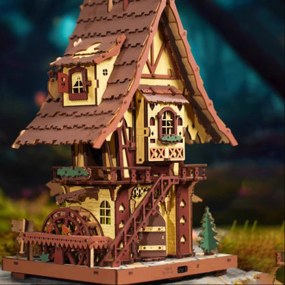 ROKR Robotime Cuckoo Clock | DIY Wooden Gear Clock Kit - Book Nook Kit