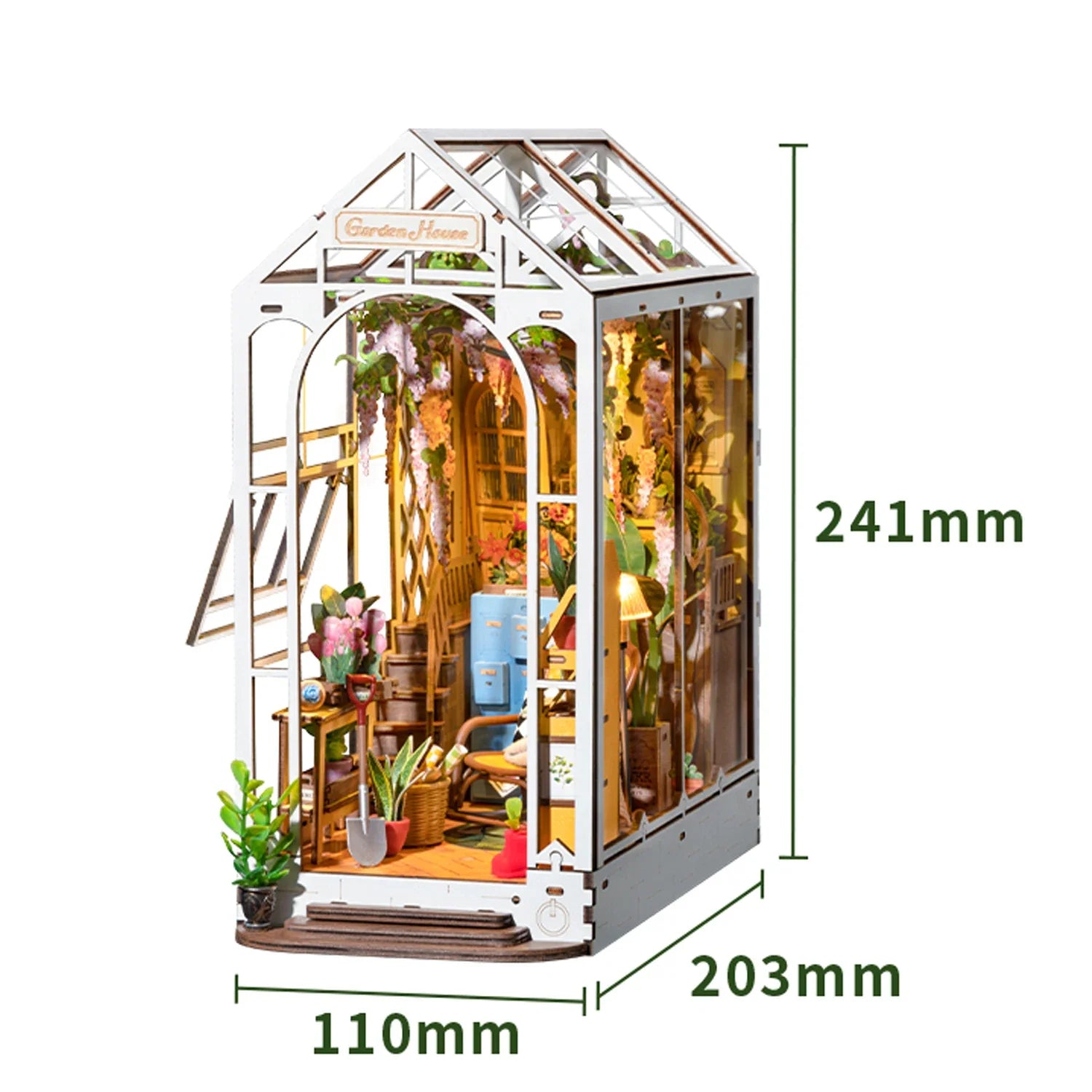 Robotime Rolife Gardenhouse DIY Book Nook Kit - Book Nook Kit