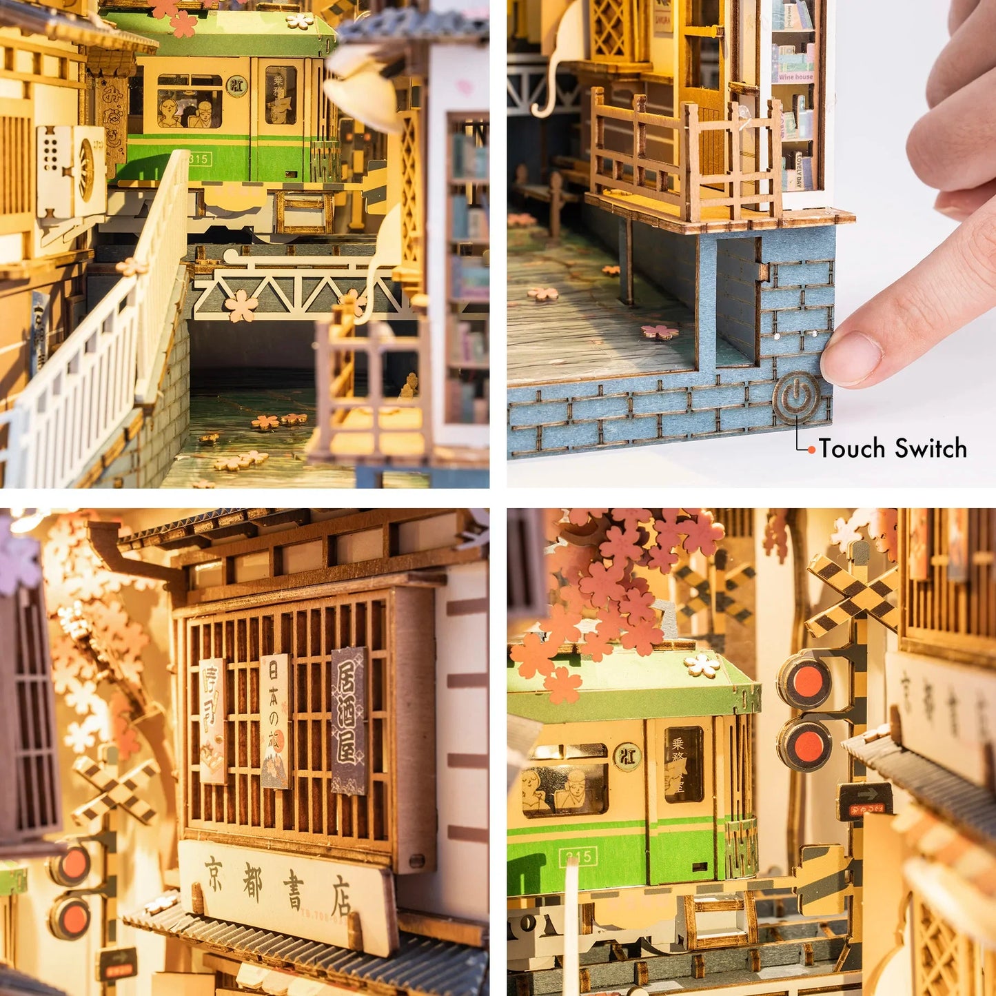 Rolife Sakura Densya TGB01 DIY Book Nook Kit - Book Nook Kit