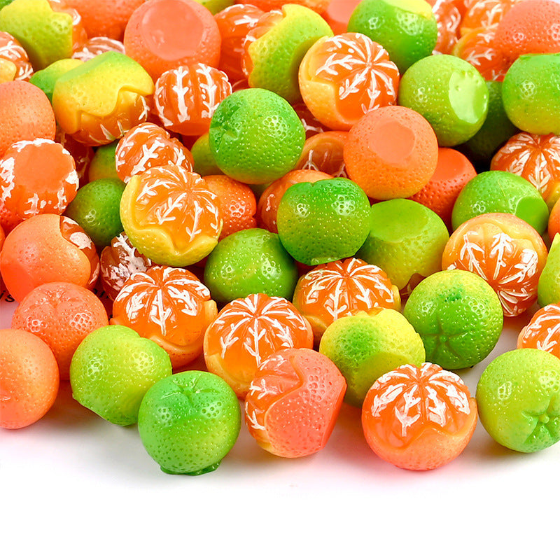 Mini Resin Orange Charms – Flatback DIY Craft (10pcs)   