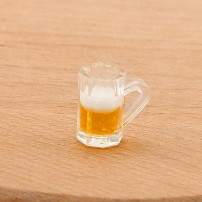 Miniature Beer Mugs – 1/6 Scale Resin Dollhouse Cups (10pcs)   