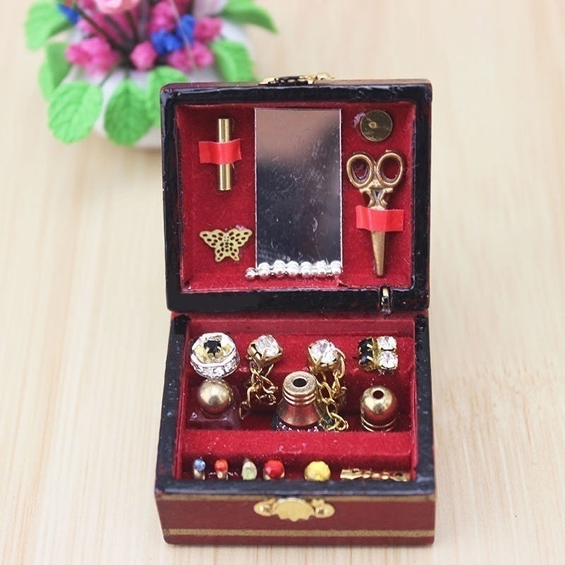 Miniature Jewelry Box – 1:12 Dollhouse Room Decor   