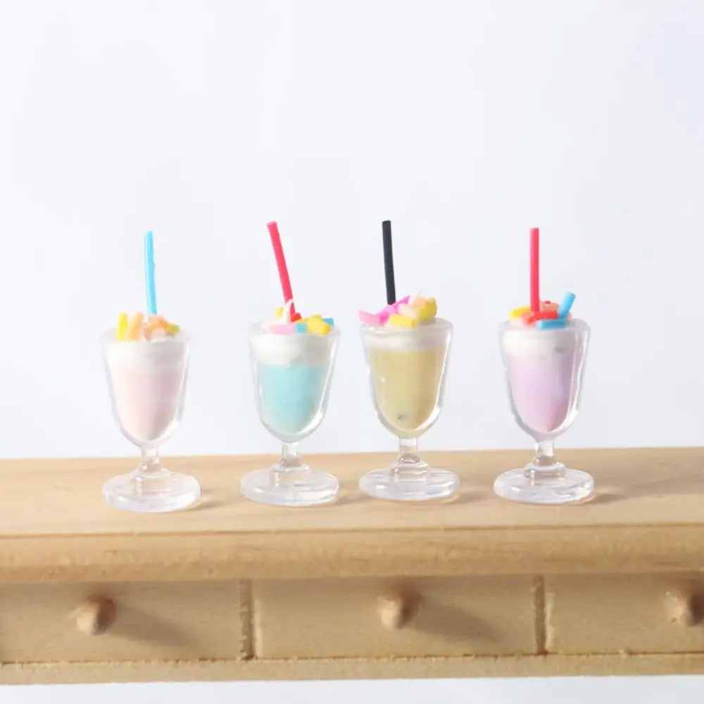 8pcs Mini Ice Cream Cups for Dollhouse Decor   
