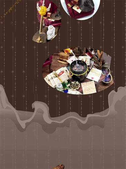 Potions Generation DIY Wooden Miniature Magic Bunker with LED Lights