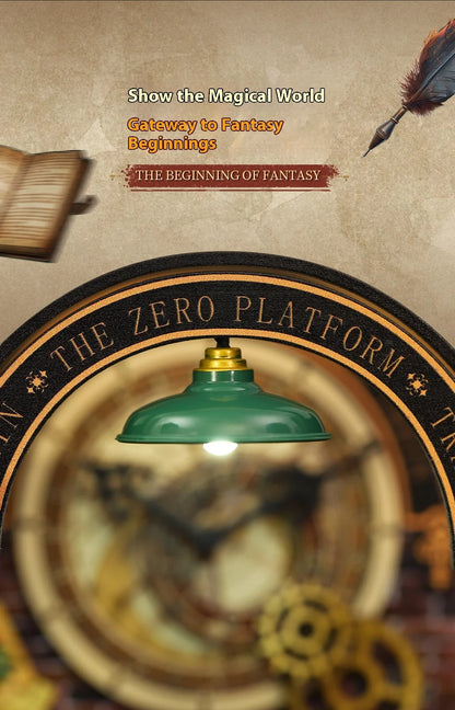 Diy Wooden Book Nook Shelf Insert Kit Miniature Model The Zero Platform Train Bookend Doll House Decor For Birthday Gifts