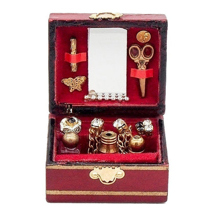 Miniature Jewelry Box – 1:12 Dollhouse Room Decor   