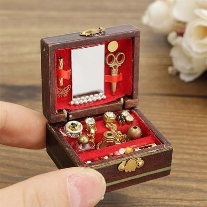 Miniature Jewelry Box – 1:12 Dollhouse Room Decor   