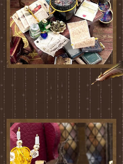 Potions Generation DIY Wooden Miniature Magic Bunker with LED Lights