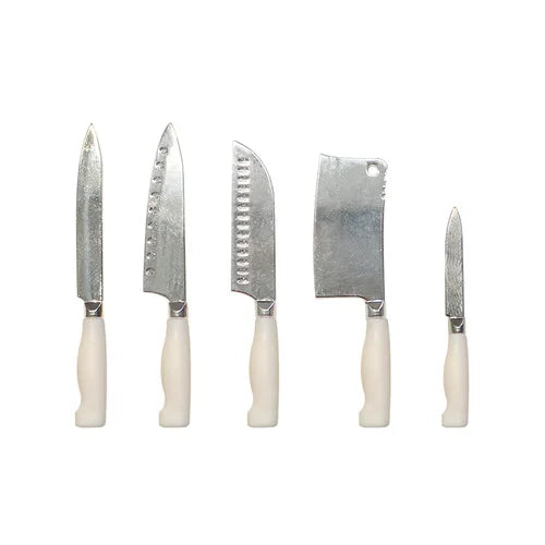 1:6 Miniature Kitchen Knife Set for Dollhouse Decor   