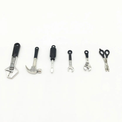 Mini Toolbox with Tools – 1:12 Scale Dollhouse Repair Set   