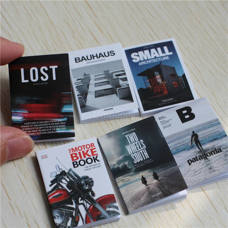 Miniature Books & Magazines – 1/6 Scale Dollhouse Decor   
