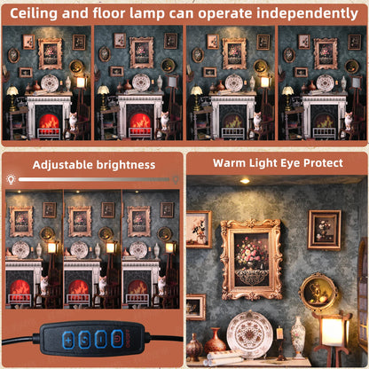 Lily Sewing Shop Miniature with LED Lights