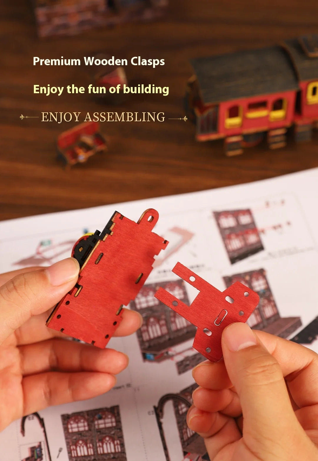 Diy Wooden Book Nook Shelf Insert Kit Miniature Model The Zero Platform Train Bookend Doll House Decor For Birthday Gifts