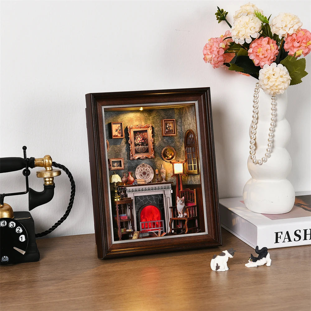 Lily Sewing Shop Miniature with LED Lights