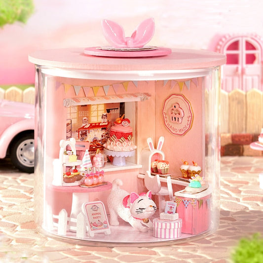 Kitten Cake House DIY Dollhouse Kit