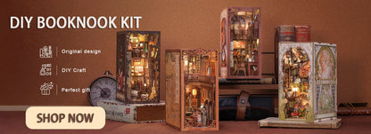 CUTEBEE Book Nook Kit Sets