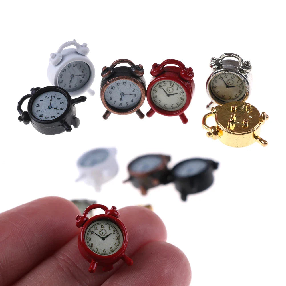 Miniature Metal Alarm Clock   